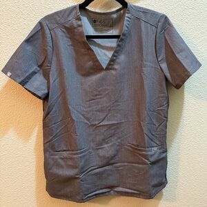 Figs Women’s Scrub Top in Charcoal